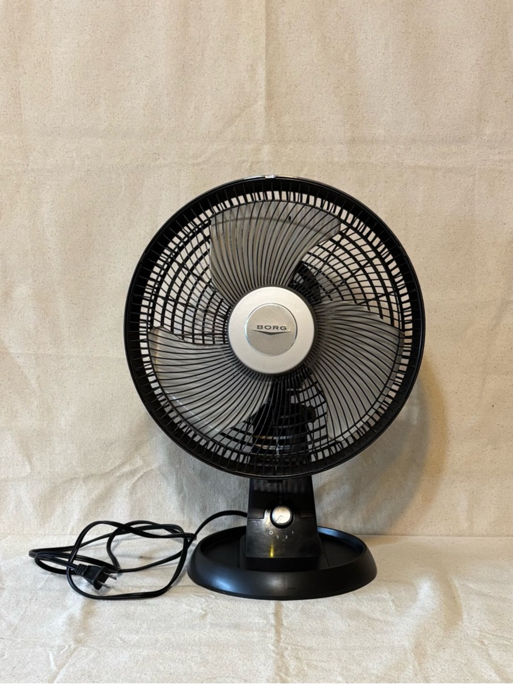 Black Table Fan - Compact Home Cooling